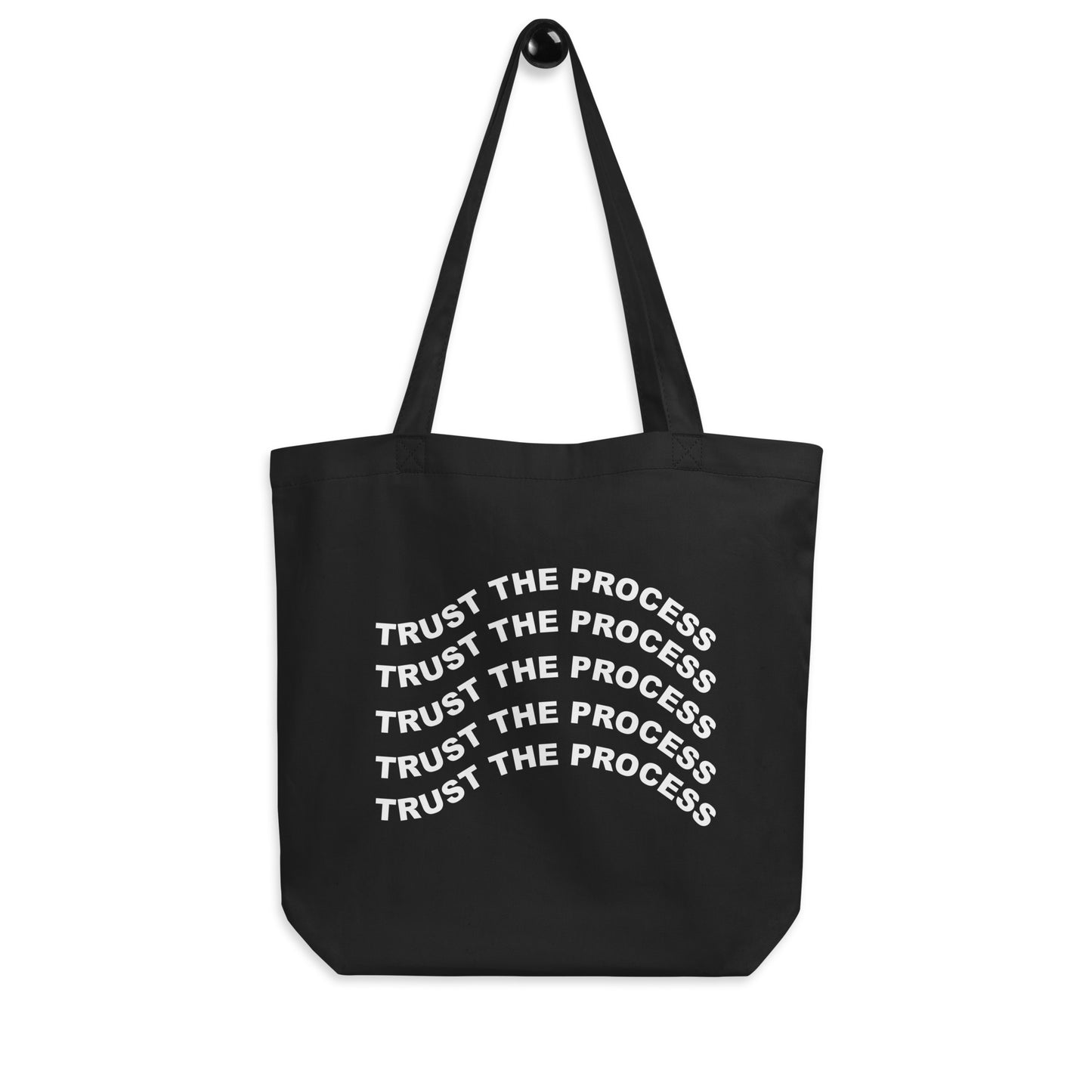 Trust the Process Black Eco Tote Bag
