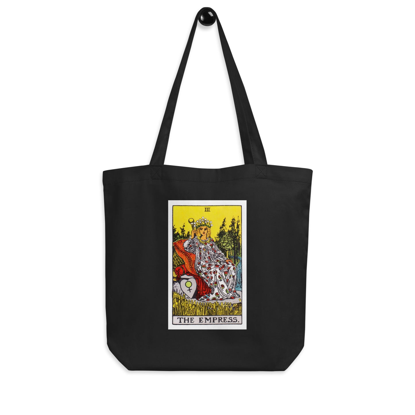 The Empress Tarot Black Eco Tote Bag