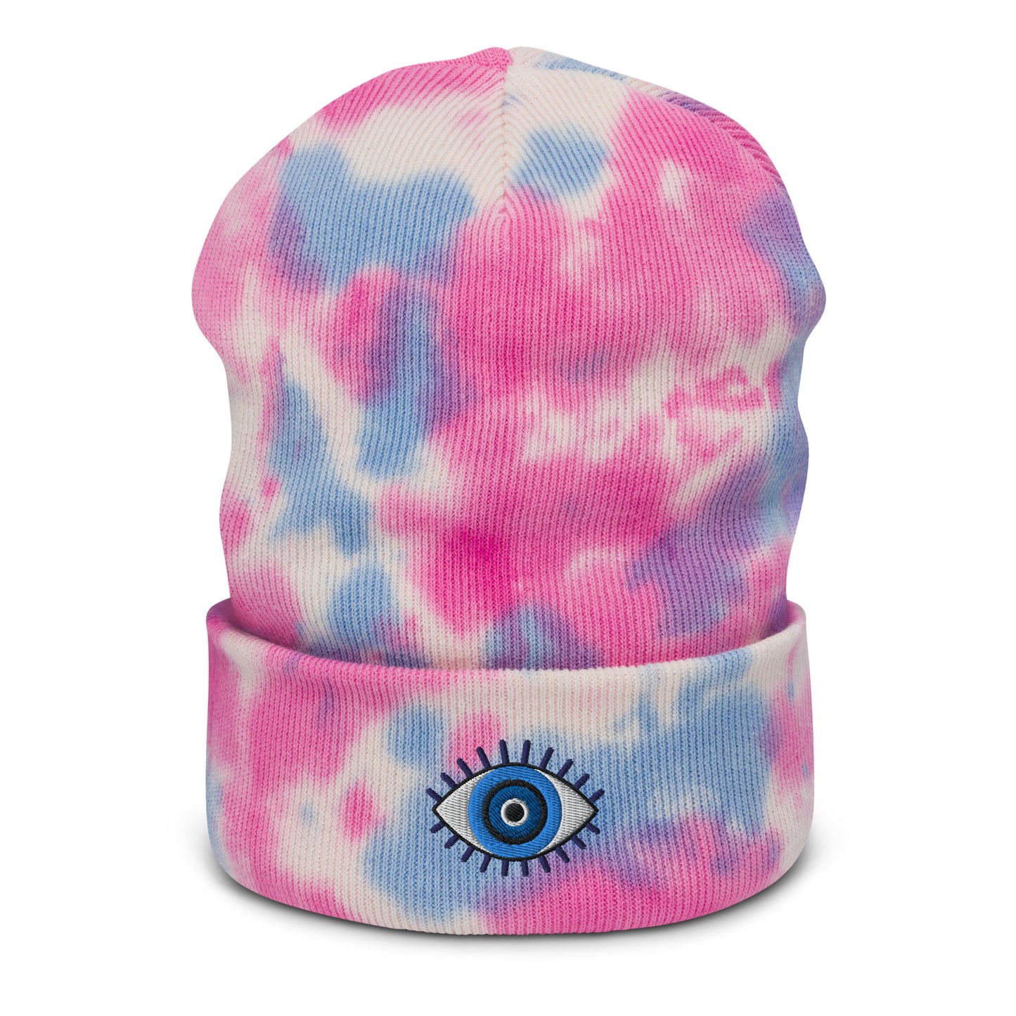 Evil Eye Tie-dye Beanie