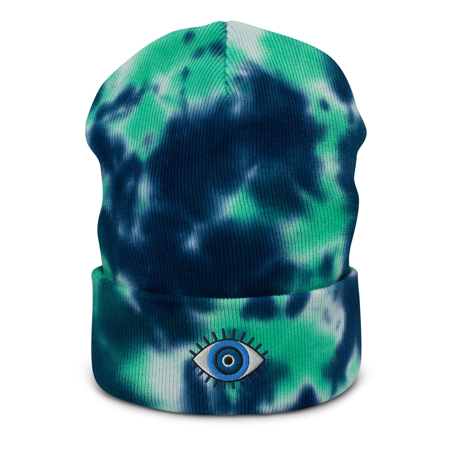 Evil Eye Tie-dye Beanie