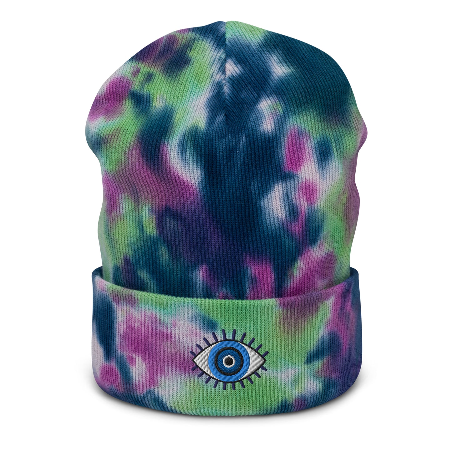Evil Eye Tie-dye Beanie
