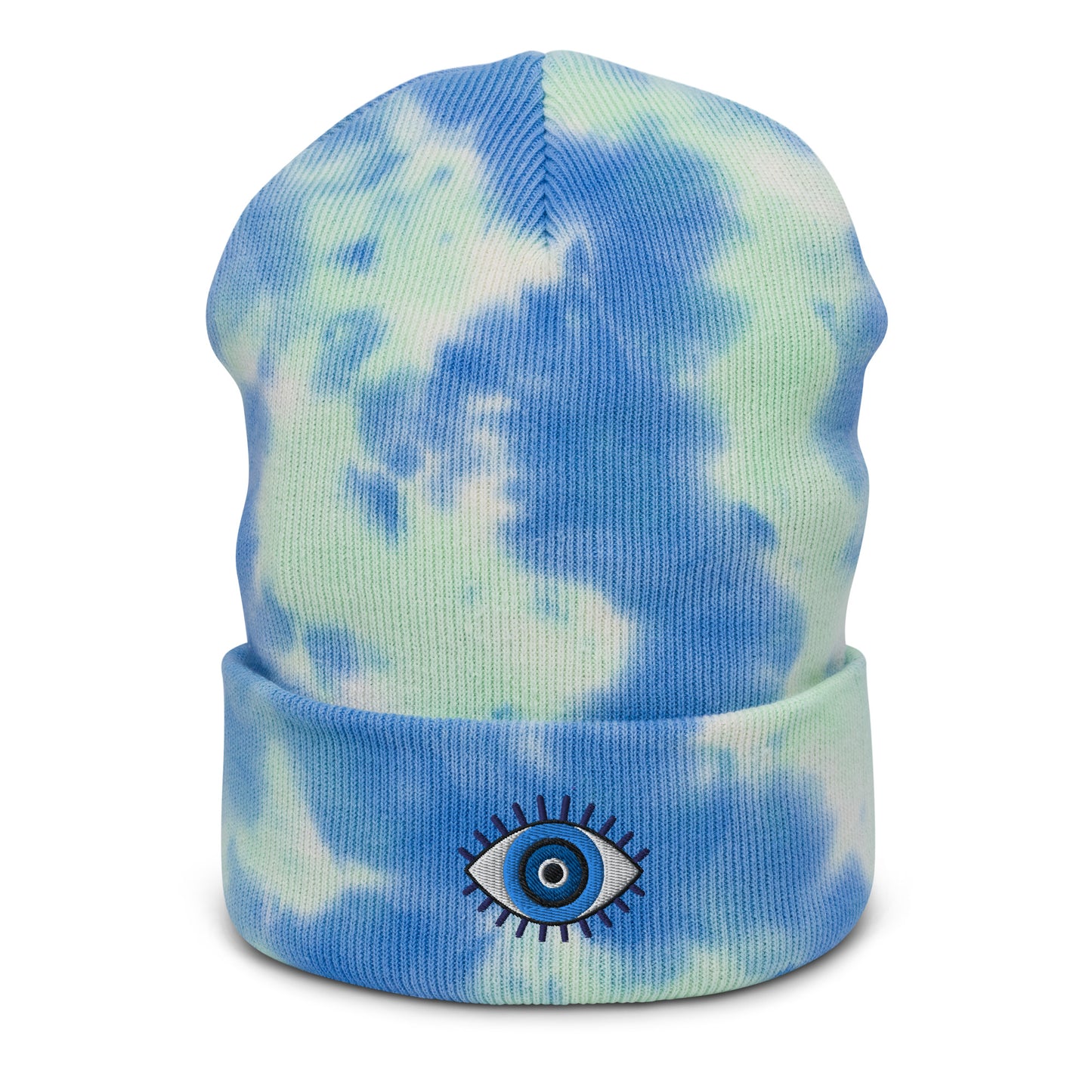 Evil Eye Tie-dye Beanie