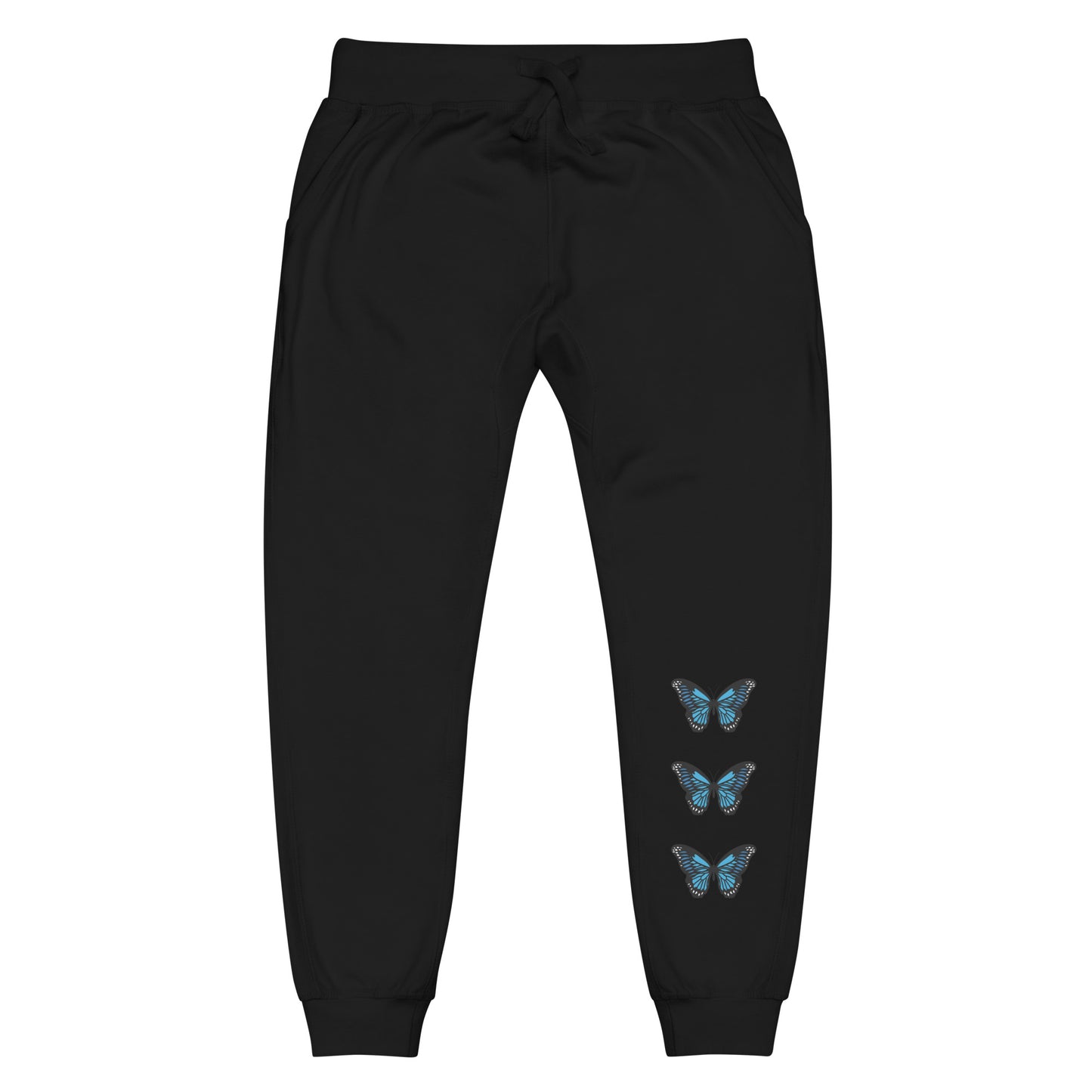 Butterfly Unisex Fleece Sweatpants