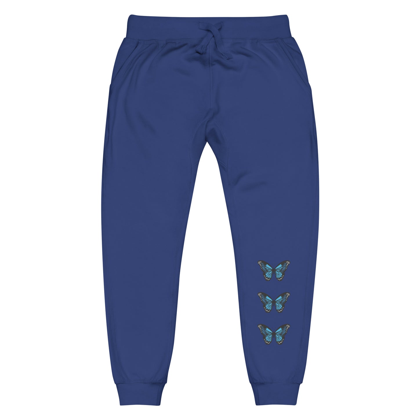 Butterfly Unisex Fleece Sweatpants