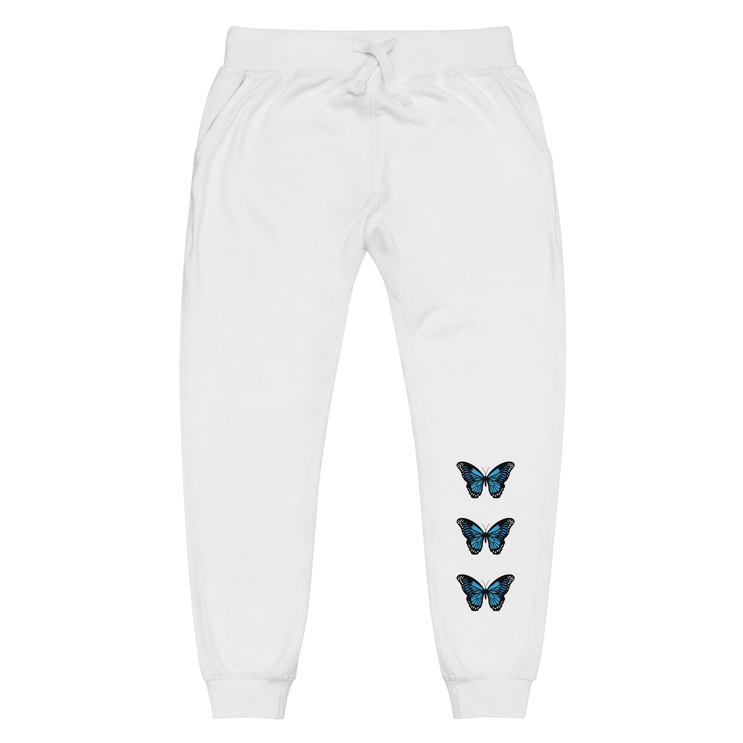 Butterfly Unisex Fleece Sweatpants