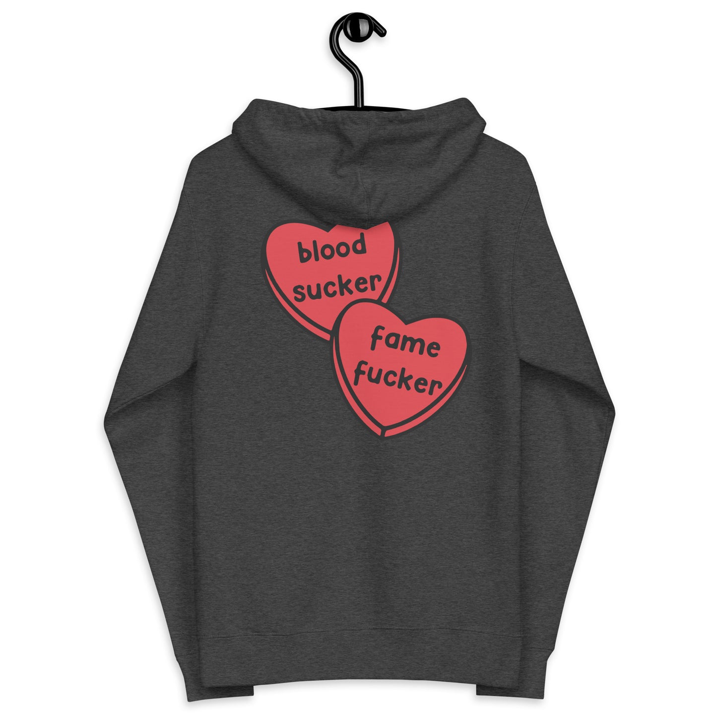 Olivia Vampire Blood Sucker Unisex fleece zip up hoodie