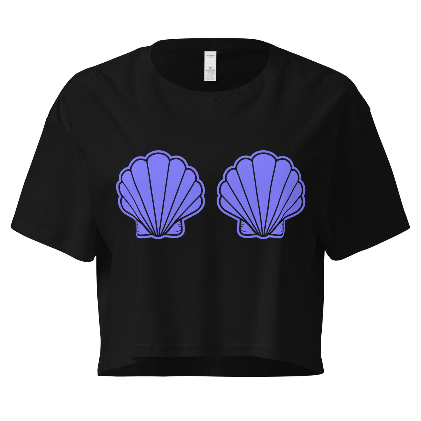 Mermaid shell crop top