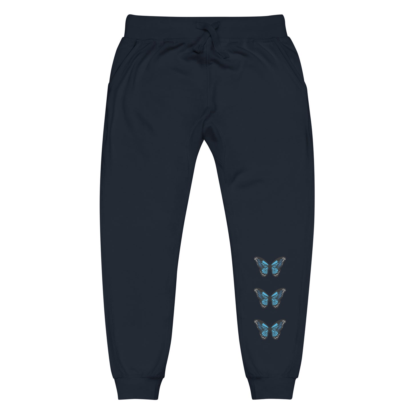 Butterfly Unisex Fleece Sweatpants